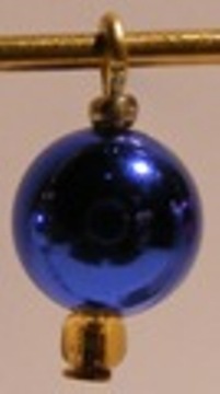 4 METALLIC GLOBE BAUBLES